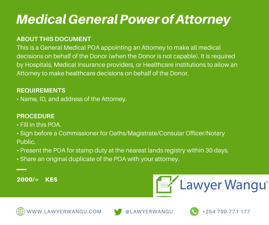 Medical General Power of Attorney